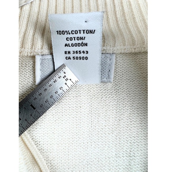 IZOD Golf Classix Ladies Argyle 1/4 Zip Pullover Womens Small Green Ivory - Picture 4 of 5